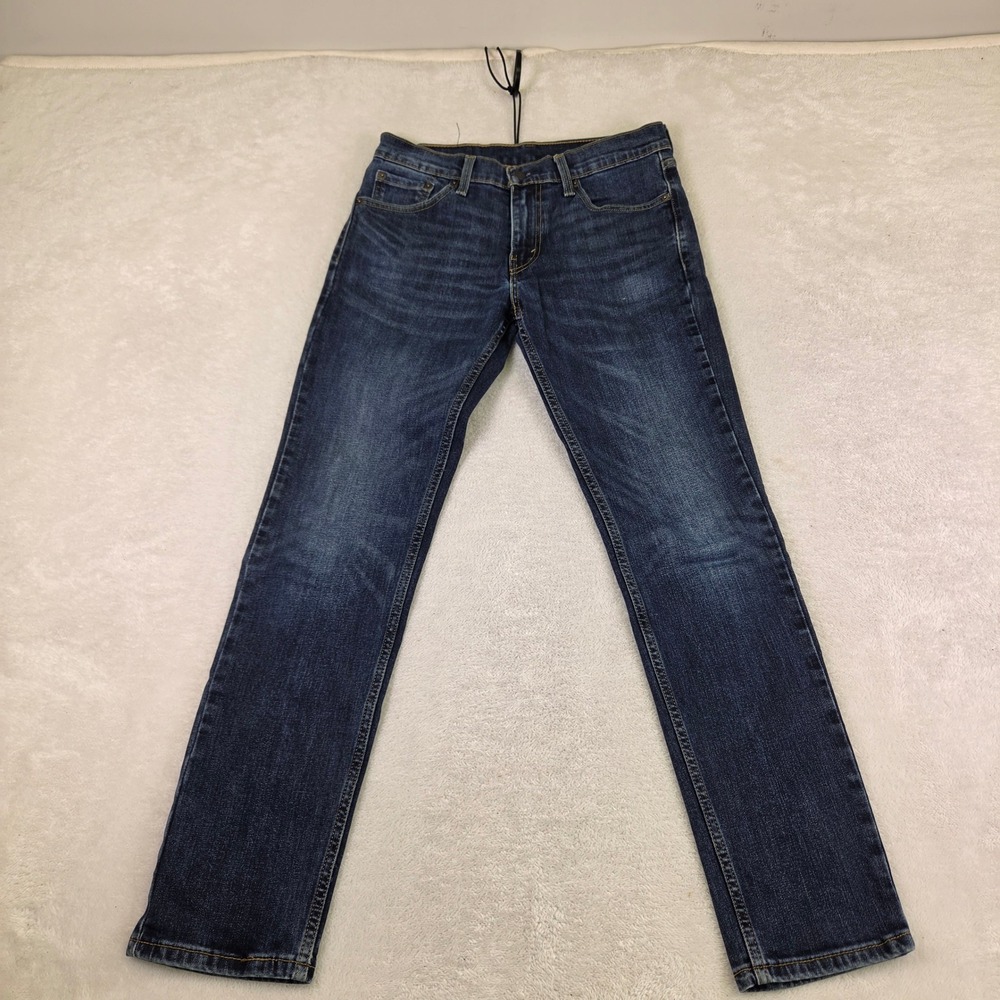 Levis 511 Slim Fit Dark Wash Denim Jeans Mens 30x32 Blue 04511-1907